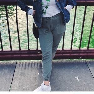 Athleta Green Joggers size 10.